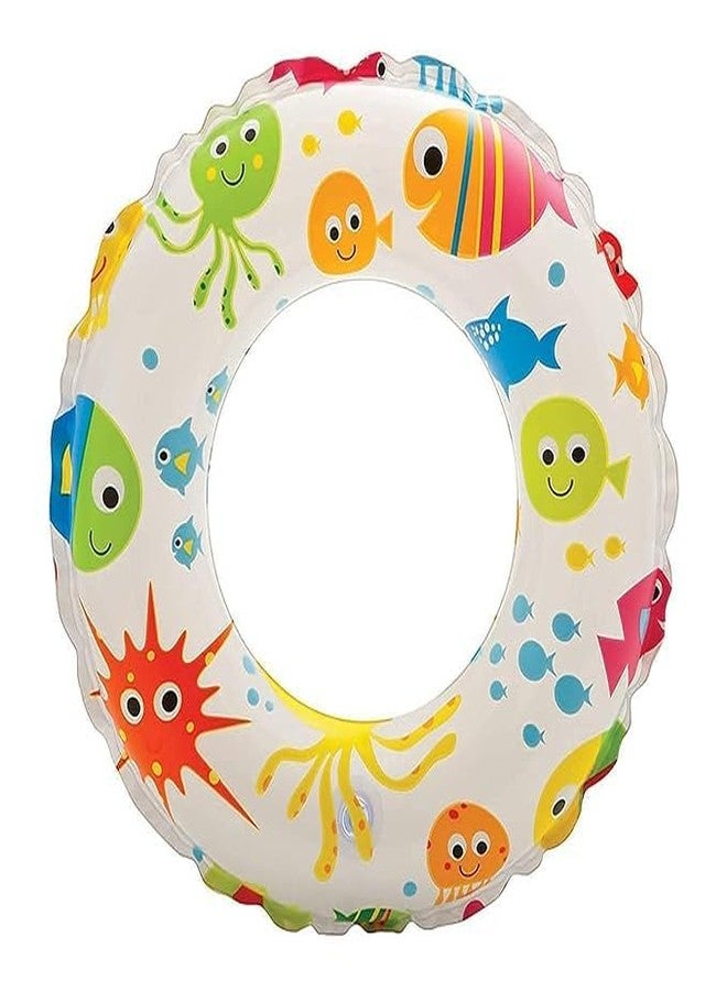 Lifera Midgard Swimming Safety Ring (Swim Tube for Kids) for pool party [24 inch | Multi design] Inflatable Pool Floats for Kids Children - Image 1